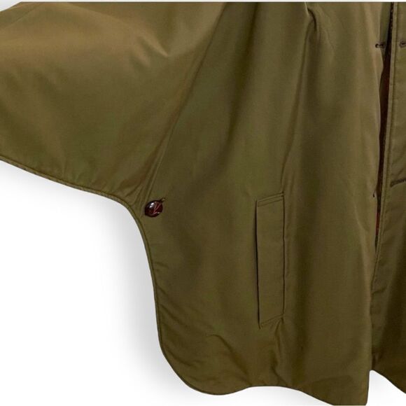 Vintage Pioneer Wear Reversible All Weather Plaid Wool Poncho with Hood - Picture 9 of 16